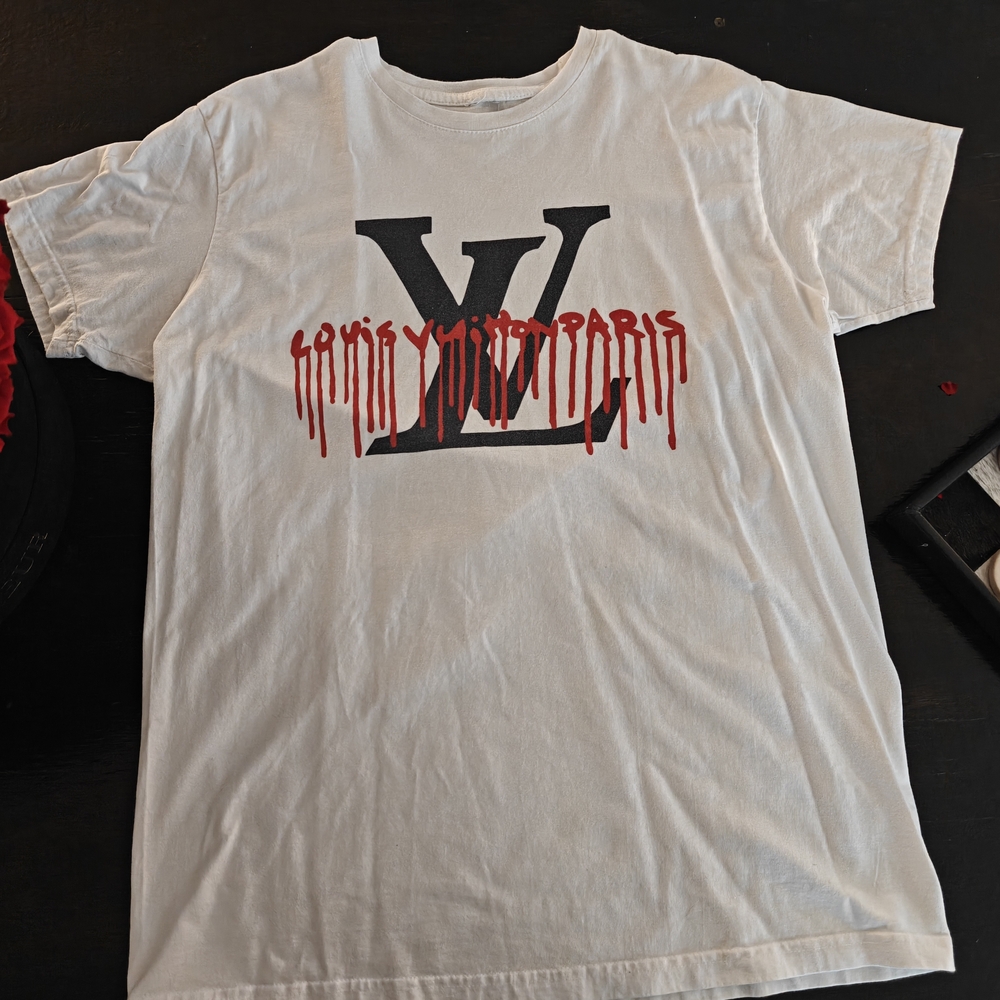 White Drip Logo T-Shirt